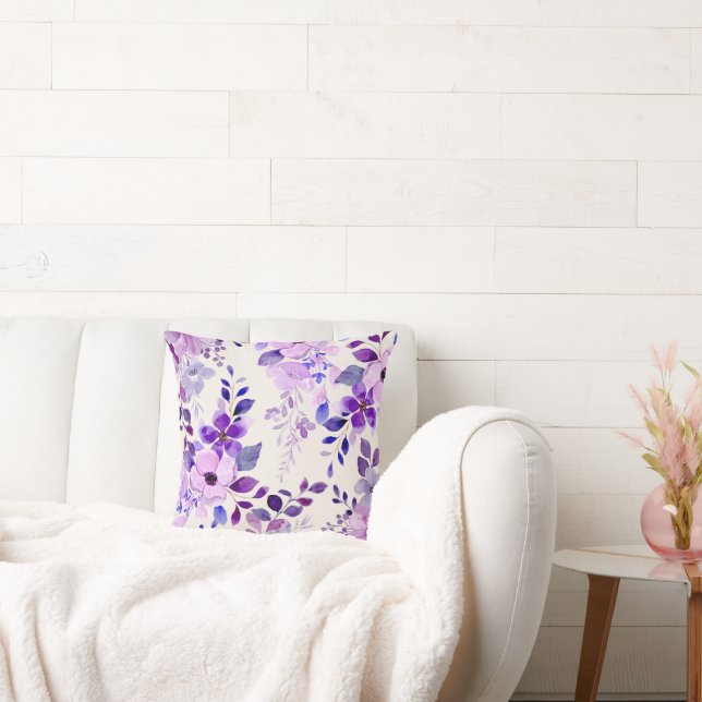 Coussin Superbe aquarelle Floral Jeu d'oreiller (Canapé)