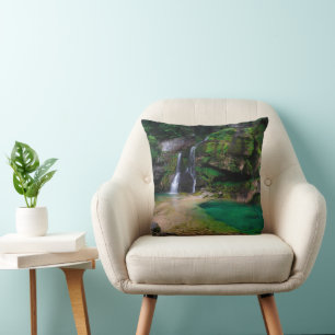 Coussin Superbe cascade Virje, Slovénie Poster