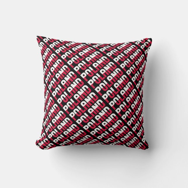 Coussin Superbe drapeau national de Pologne (Recto)
