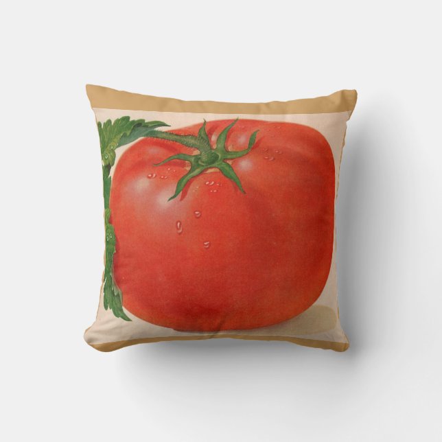 Coussin superbe grosse tomate juteuse (Recto)