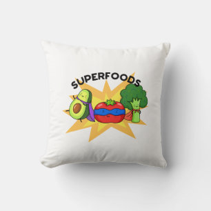 Coussin Superfoods Funny Vegetable Pun