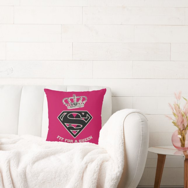Coussin Supergirl S-Shield "Adapté Pour Une Reine" (Canapé)