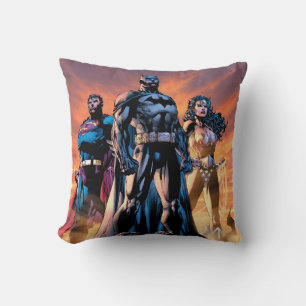 Coussin Superman, Batman et Wonder Woman Trinity