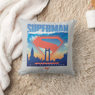 Coussin Superman Metropolis Skyline