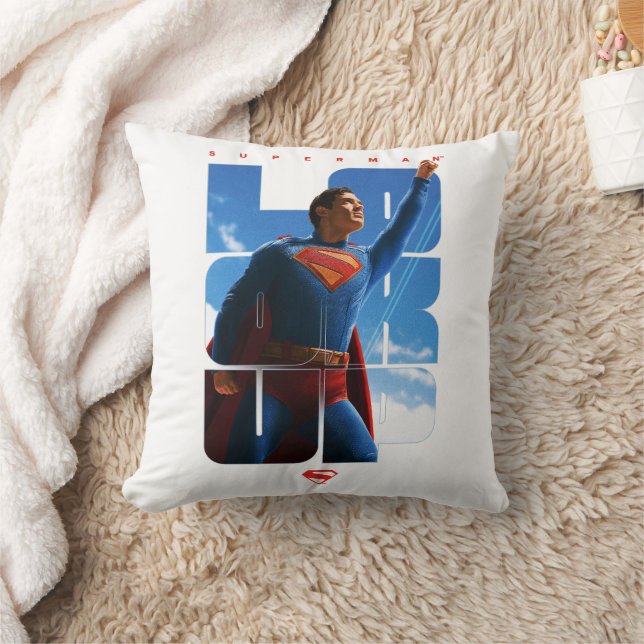 Coussin Superman regarde Pose (Couverture)