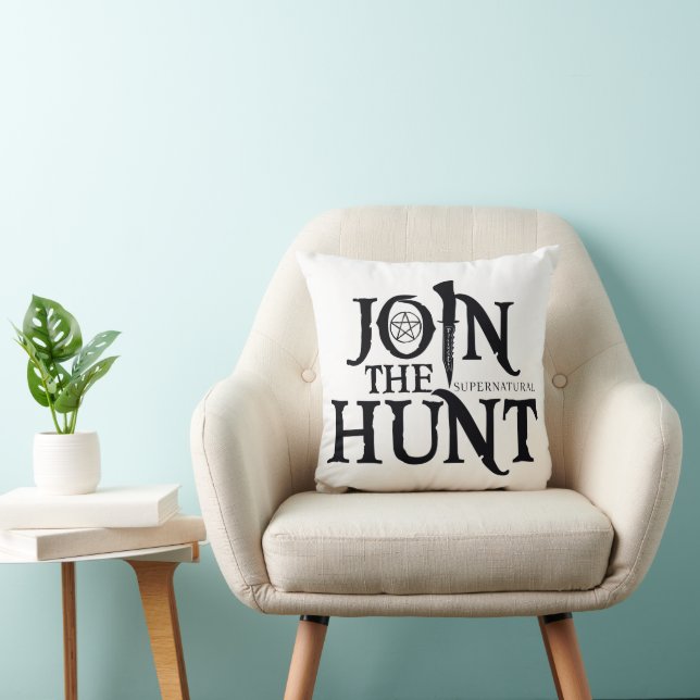 Coussin Supernatural "Join the Hunt" (Chaise)