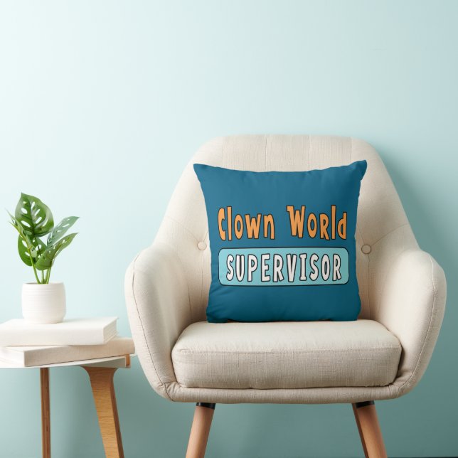 Coussin Superviseur du monde clownesque (Chaise)