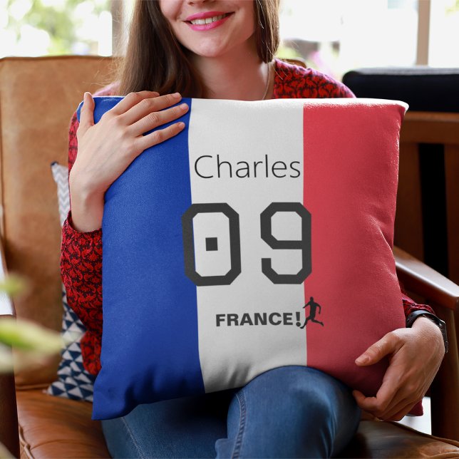 Coussin Supporteur d'équipe personnalisé Fan de foot drape (Créateur téléchargé)