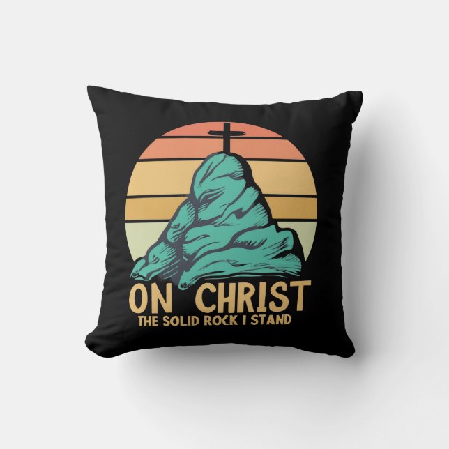 Coussin Sur le Christ le Rocher Solide je se tient (Recto)