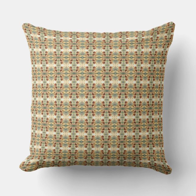 Coussin Sur les traces de l'or des fleurs (Recto)