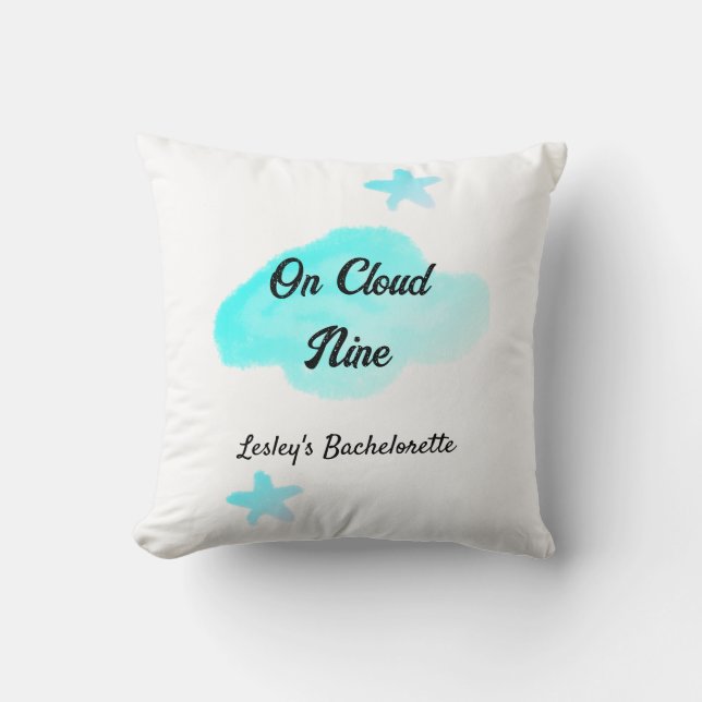 Coussin Sur un nuage neuf nuages pastel bleu enterrement d (Recto)