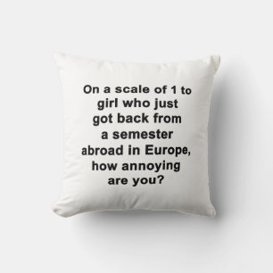 Coussin Sur une échelle de 1 à...