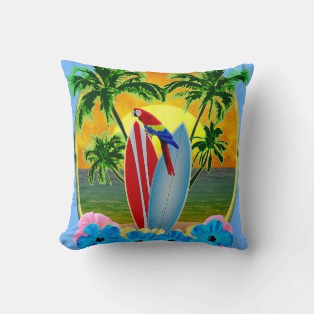 Coussin Surf Beach Sunset (Recto)