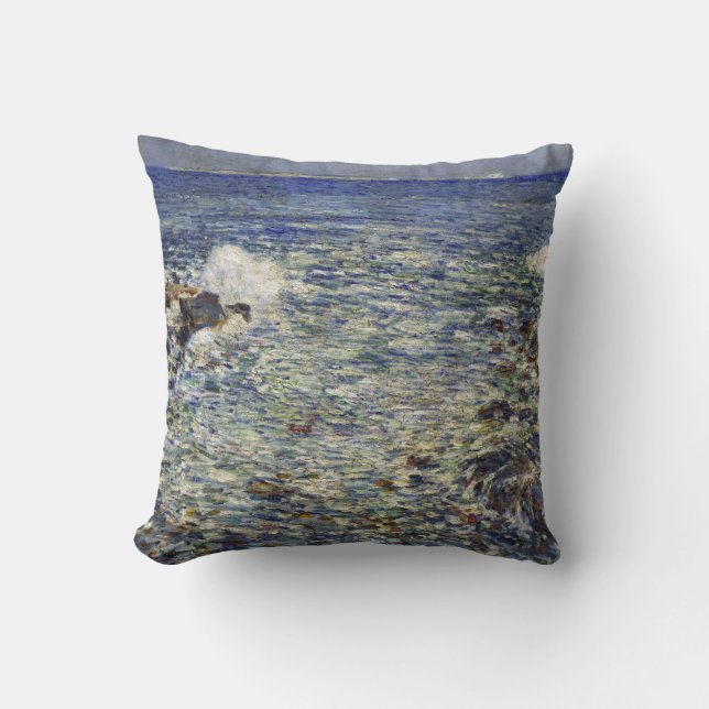 Coussin Surf de Childe Hassam, îles des bancs (Recto)