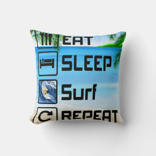 Coussin Surf de sommeil de manger répéter