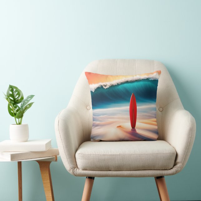 Coussin Surf Hors Pont Avec Grande Vague (Chaise)