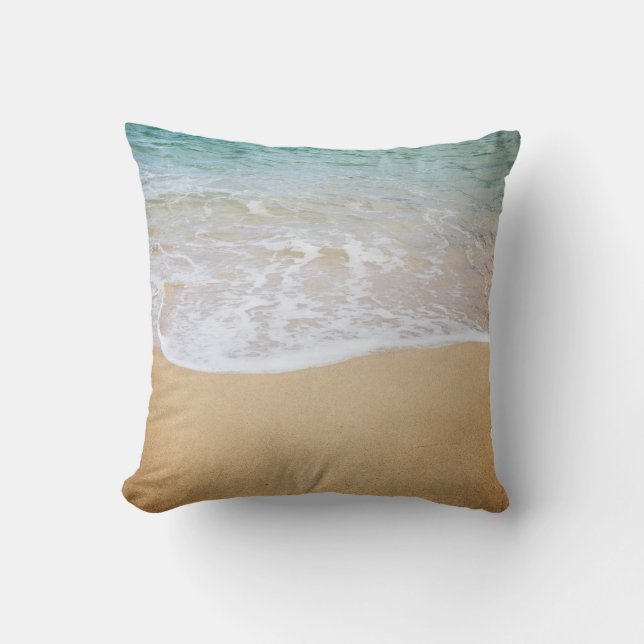 Coussin Surf Rencontre Sable Tropical Island Jeu d'Oreille (Recto)
