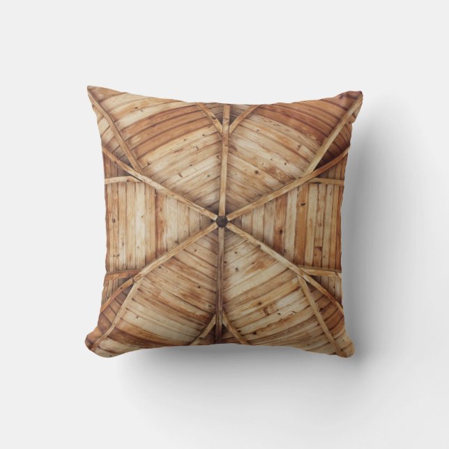 Coussin Surface Brown en bois (Recto)