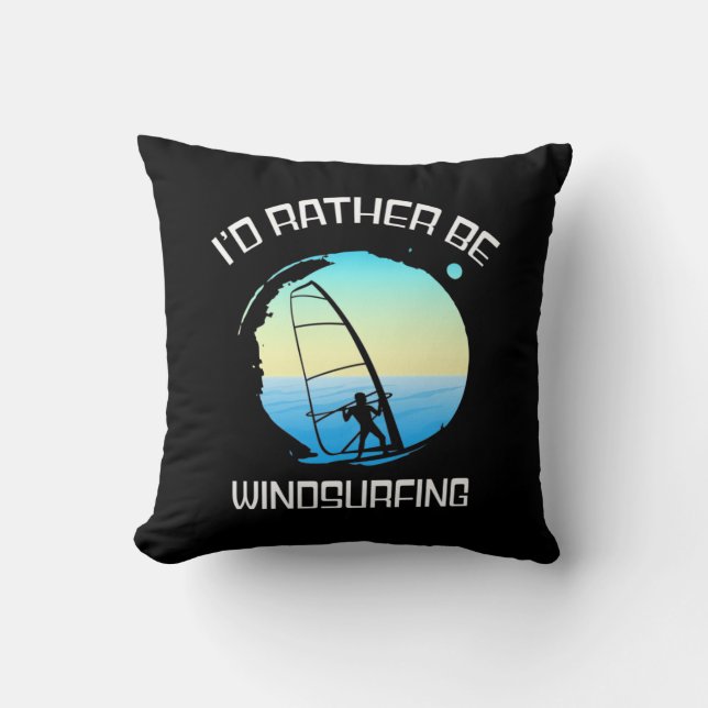 Coussin Surfer Plutôt Plutôt La Planche À Voile (Recto)