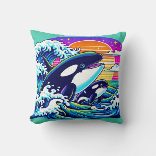 Coussin Surfer sur les vagues