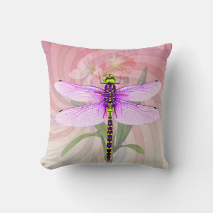 Coussin Surreal 60's Theme Dragon Fly