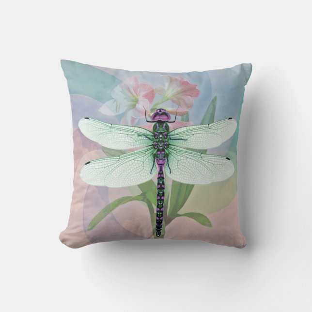 Coussin Surreal 60's Theme Dragonfly (Recto)