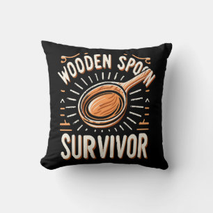 Coussin Survivant de la cuillère en bois