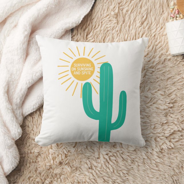 Coussin Survivre sur la Sunshine et l'Esprit (Couverture)