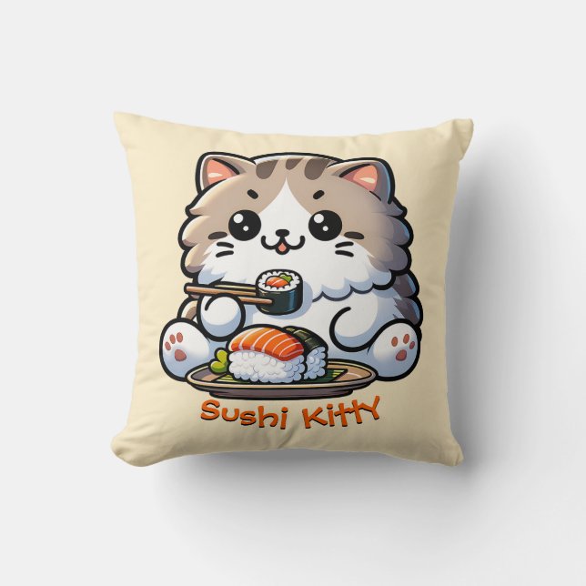 Coussin Sushi Cat (Recto)