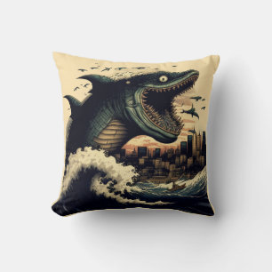 Coussin Sushi Shark Anime Attaquer