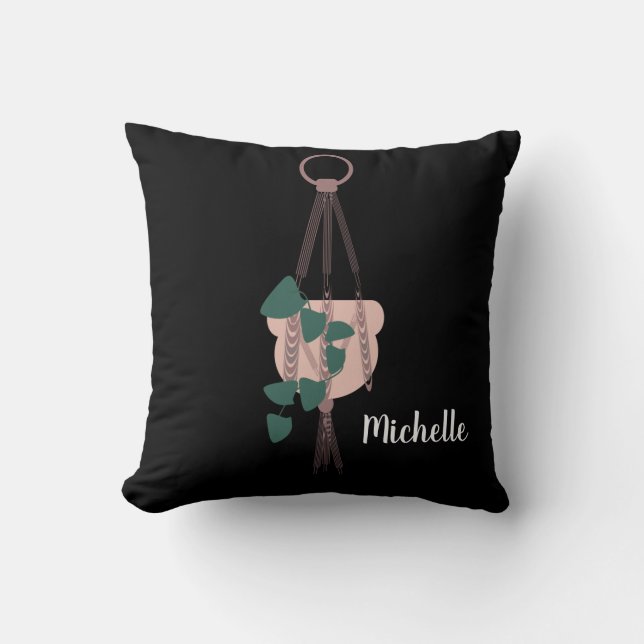 Coussin Suspendeur de plante en macramé Pots de planteur V (Recto)
