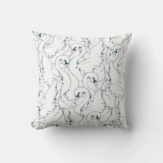 Coussin Swan Pattern Seamlessswan, pattern, abstract, back