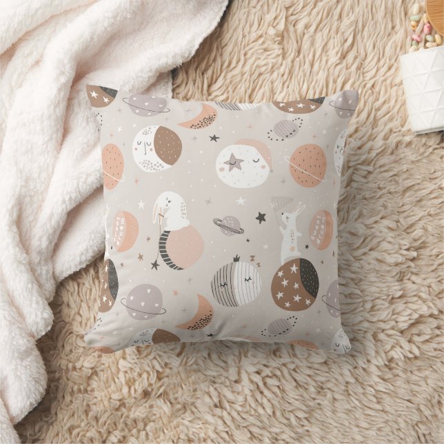 Coussin Sweat Dream Bunnies Dans Motif spatial (Couverture)