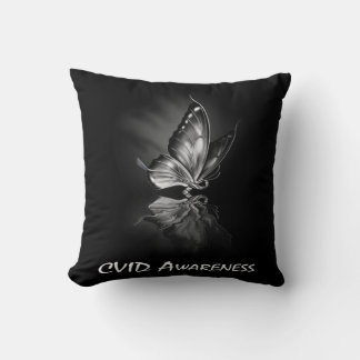 Coussin Sweatshirt de sensibilisation au CVID au ruban pap