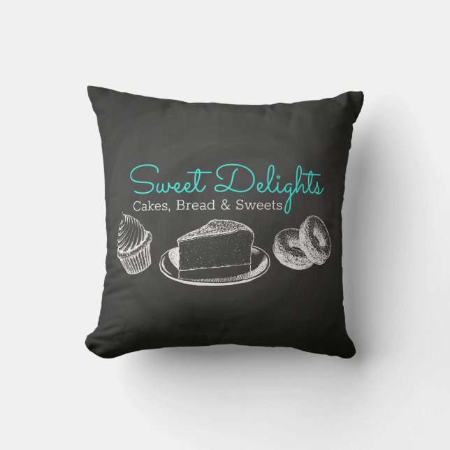 Coussin Sweet Bakery Chalkboard Business (Recto)
