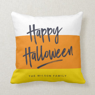 Coussin Sweet Candy Corn Halloween heureux