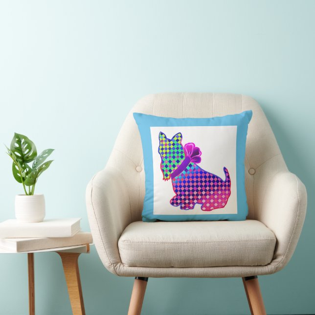 Coussin Sweet Chiot Lt. bleu (Chaise)