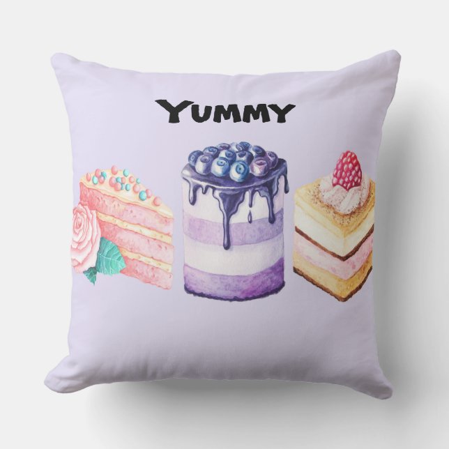 Coussin Sweet Deserts sur Lavender (Recto)