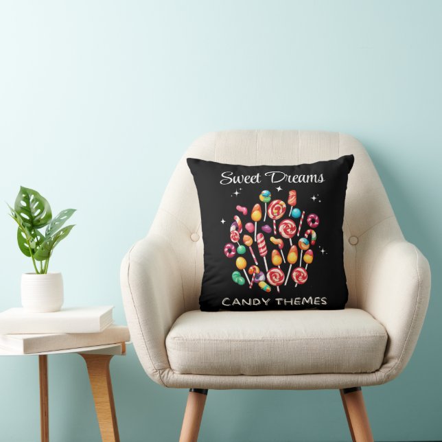 Coussin Sweet Dreams Candy Thèmes (Chaise)