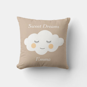 Coussin Sweet Dreams Nom Sleepy Kawaii Cloud Pastel