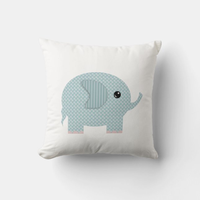 Coussin Sweet Elephants Nursery Decor (Recto)