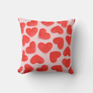 Coussin Sweet Hearts rose 'I love you' rouge jetez oreille
