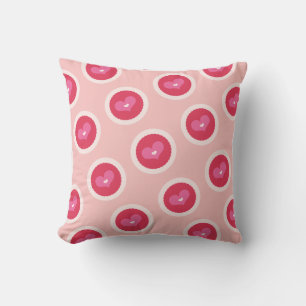 Coussin Sweet Love Hearts Stripes Valentine's Day Cushion