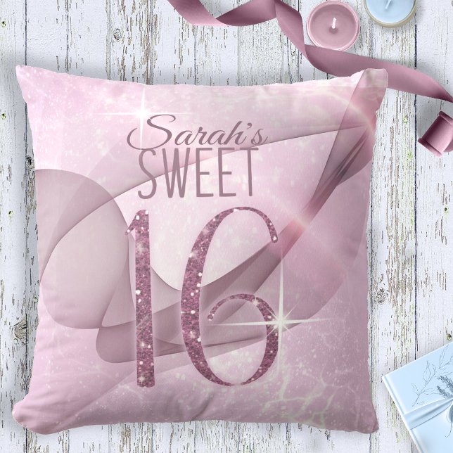 Coussin Sweet sixteen  étincelant ID652 rose orchidée (Créateur téléchargé)