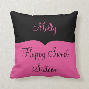 Coussin Sweet sixteen heureux pour les filles