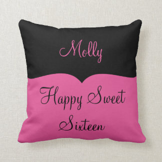 Coussin Sweet sixteen heureux pour les filles
