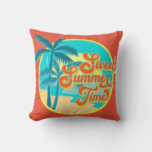 Coussin Sweet Summer Time Décor Jeu d'oreiller