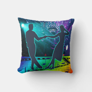 Coussin Swing Dance Couple Stage Luminaires Musique Planch