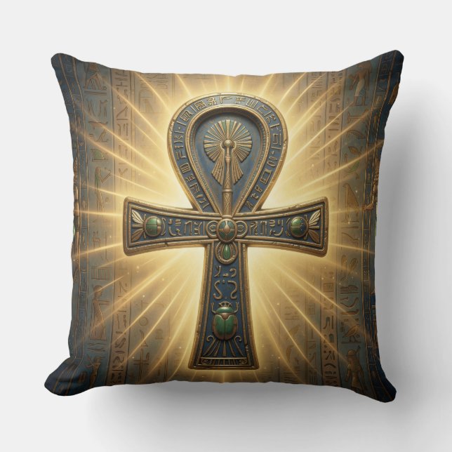 Coussin Symbole Ankh Signification - Clé de la vie´4 (Recto)