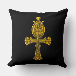 Coussin Symbole antique égyptien sacré Ankh Eye Of Horus